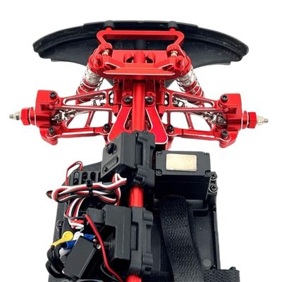 Front Steering Group Fixing Parts Compatible with 1/14 14211 14209 14210 Remote Control Car(Yellow)