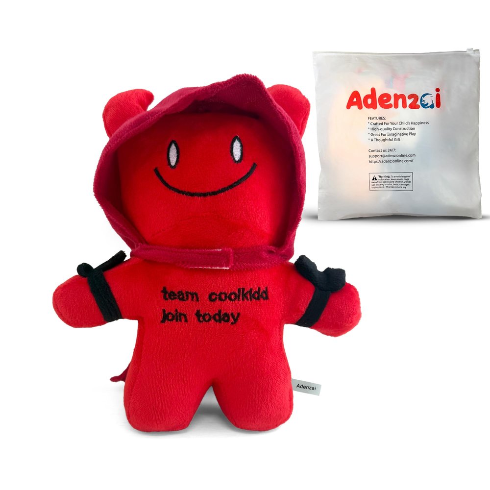 Adenzai Forsaken Chance Cloaked Child Plush Toy Soft Cloaked Character Plush Stuffed Animal, Cute Forsaken Game Collectible Plushie Gift for Kids and Gamers