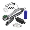 FLMLF Metal Clamp Exhaust Tuned Pipe + Muffler Kit of 23CC-36CC Engine for 1/5 HPI ROFUN ROVAN KM Baja SS 5B 5T 5SC Rc Parts (Green Color 4) view 1