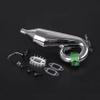 FLMLF Metal Clamp Exhaust Tuned Pipe + Muffler Kit of 23CC-36CC Engine for 1/5 HPI ROFUN ROVAN KM Baja SS 5B 5T 5SC Rc Parts (Green Color 4) view 2