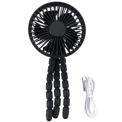 Abaodam Portable Mini Stroller Fan for Babies, Silent Rechargeable Tripod Fan with Flexible Mount, Outdoor Cooling Air Cooler for Travel and Office Use