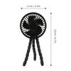 Abaodam Portable Mini Stroller Fan for Babies, Silent Rechargeable Tripod Fan with Flexible Mount, Outdoor Cooling Air Cooler for Travel and Office Use view 2