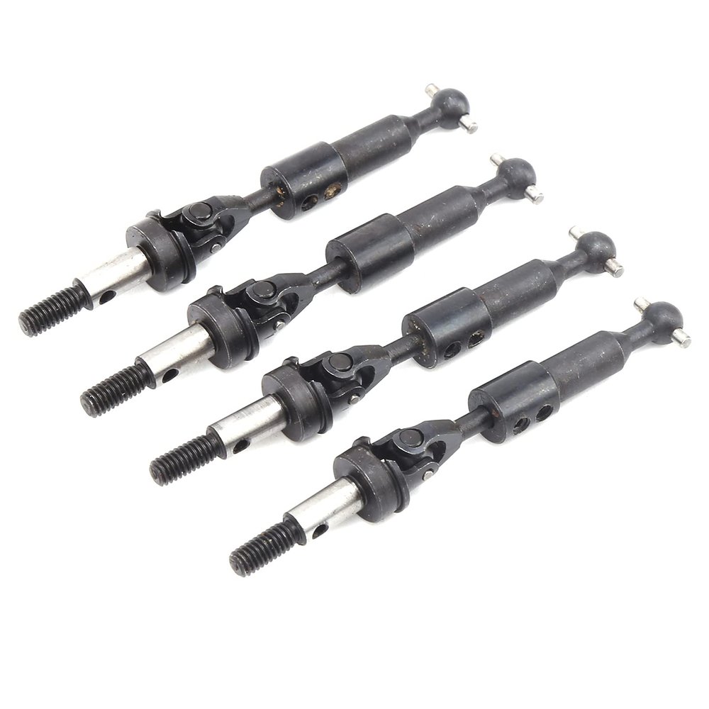 4Pcs RC Steel Adjustable CVD Universal Drive Shaft, High - Strength Transmission Axle for HSP 94123 94103, Length 73-85mm, Durable Replacement for RC Cars
