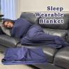 Full Body Wearable Sleeping Bag, Warm Cozy Lounging Pajamas for Home & Camping, Portable All-in-One Sleep Sack with Multi-Size Options view 2