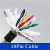 1Meter/pc TRVVSP High Flexibility Drag Chain Cable For Robot 2/4/6/8/10/12/16Pins Twisted Pair Shielded Servo Encoder Wire Line(10Pin,0.3 Square) view 3