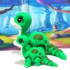 2pcs Baby Brachiosaurus 3D Printed Articulated Figure, Mother and Child Dino Brachiosaurus, Fidget Animal for Home Office Executive Desk Decoration ABB001-MC view 2