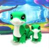 2pcs Baby Brachiosaurus 3D Printed Articulated Figure, Mother and Child Dino Brachiosaurus, Fidget Animal for Home Office Executive Desk Decoration ABB001-MC view 3