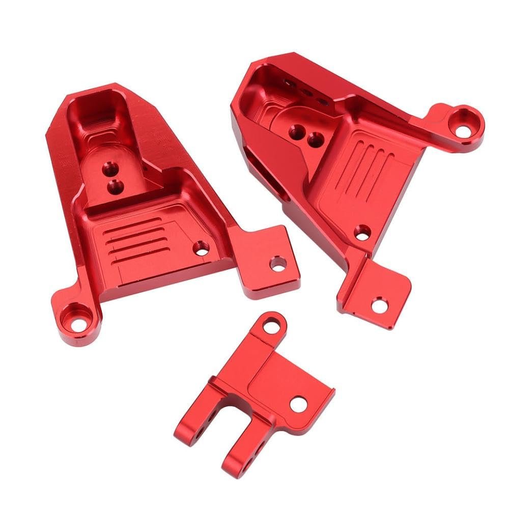 COMODO CNC Aluminum Front & Rear Shock Tower Mount Compatible with 1/10 Scale RC Crawler Models for Chassis Height Adjustment