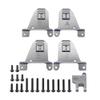 COMODO CNC Aluminum Front & Rear Shock Tower Mount Compatible with 1/10 Scale RC Crawler Models for Chassis Height Adjustment view 2
