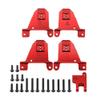 COMODO CNC Aluminum Front & Rear Shock Tower Mount Compatible with 1/10 Scale RC Crawler Models for Chassis Height Adjustment view 3