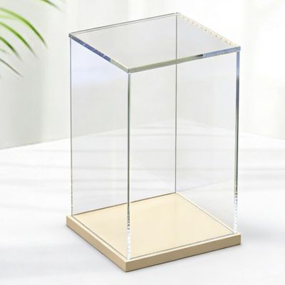 10 20 30 40 50 60 cm Tall Acrylic Display Case, Clear Memory Box for Dried Flowers/ Kids Room/ Birthday/ Wedding Souvenir, Stackable Show Cases Organizer(L23.6xW23.6xH19.7in/60x60x50cm)