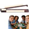 Tortoise Shell Acrylic Mahjong Rack Set with Fully Detachable Magnetic Pushers, Tortoise Shell Rack & Pusher Set, Modern American Majiang Tile Holders, 17.5 Inch Length, Glossy Finish (#B,1PC) view 1