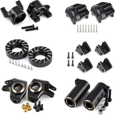 440g SCX10 II Brass Weights Set Diff Cover Steering Knuckles C Hub Link Mounts Clamping Lockouts RC Crawler for AR44 SCX10 confident