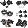 440g SCX10 II Brass Weights Set Diff Cover Steering Knuckles C Hub Link Mounts Clamping Lockouts RC Crawler for AR44 SCX10 confident view 1
