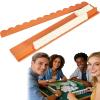 Tortoise Shell Acrylic Mahjong Rack Set with Fully Detachable Magnetic Pushers, Tortoise Shell Rack & Pusher Set, Modern American Majiang Tile Holders, 17.5 Inch Length, Glossy Finish (#a,1PC) view 1