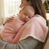 100% Cotton Baby Blanket Ultra Cozy Soft Newborn Swaddle for Boys and Girls, Gentle on Skin, Machine Washable Perfect Registry Essential Sweet Dream Pink view 4