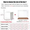 10 20 30 40 50 60 cm Tall Acrylic Display Case, Clear Memory Box for Dried Flowers/ Kids Room/ Birthday/ Wedding Souvenir, Stackable Show Cases Organizer(L23.6xW23.6xH21.7in/60x60x55cm) view 3