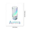 Custom Name Holographic Stickers, Personalized Iridescent Crystal Transfer Decals for Glass Cups, Water Bottles, Laptops, Waterproof Permanent Rub-on Labels, Aesthetic Gifts for Women view 2