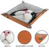 Cat Dice Rolling Tray PU Leather DND & RPG Dice Mat, Portable Dice Rolling Mat Case Storage Box, Folding Scroll Dices Holder Trays for Tabletop Board Game, 6.3"x6.3" view 3