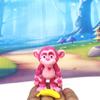 3D Printed Articulated Monkey Fidget Toy, 1pc Articulated Posable Hangable Monkey, Stands on Its Own for Fun Poses and Display - AM001-SMALL-ASS (Pink) view 3
