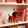 2026 Valentine's Day Exclusive DIY 3D Dachshund Building Block Set Heart Design Cute Dog Brick Model, Creative Valentine's Gift for Dog Lovers, Adults, Couples, Home & Office Decor view 4