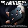 3D Printed Creative Mechanical Dice Spinner, Spinner Dice & Mechanical Dice Fidget Toy, Portable Stress Toy for Anxiety Relief, Game Props for Dice Board Game (Black, One) view 3