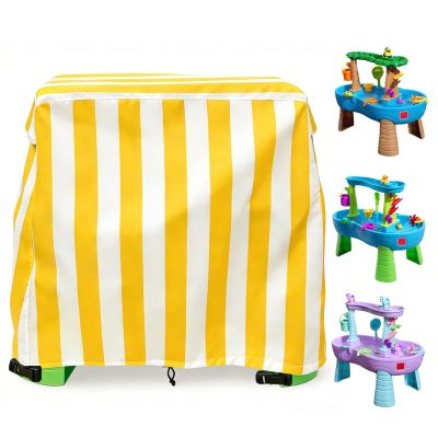 Pitjeck Kids Water Table Cover, Waterproof Dustproof Anti-UV Protective Cover for Ages 1-3, Fits Rain Showers Splash Pond and Other Toddler Outdoor Water Play Tables, Cover Only (Yellow)