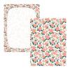 Simple Spring Rose Peach Baby Crib Sheets Cotton Baby Playard Sheet Soft Breathable Muslin Toddler Crib Sheet, S view 2