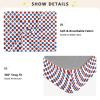 Red and Blue Dots 4th of July Independence Day Crib Sheets for Baby Boys Girls Cotton Baby Playard Sheet Soft Breathable Muslin Crib Bedding, M view 4