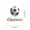 Custom Name UV DTF Transfer Sticker, Liquid Metal Soccer & Justice Scale Crystal Decal, Personalized Waterproof Permanent Label for Water Bottles, Laptops, Gift for Soccer Fans view 2