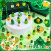 120 PCS St.Patrick's Day Mini Resin Duck 10 Style Bulk Miniature Green Ducks St. Patricks Day Tiny Resin Duck Figurines to Hide for St. Patricks Party Favors DIY Crafts Landscape Dollhouse Decor view 3