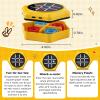 Electronic Tic Tac Toe Game,5-in-1 Handheld Puzzle Games,Tic Tac Toe Bolt Game for Educational&Memory,Portable Travel Games for Car Ride with Silent Mode,Toys Gift Idea for Kids&Family-Yellow view 2