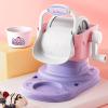 Hand Crank Ice Cream Play Set Frozens Dessert Machine Ice Cream Maker Parent-Child Interactive Edible Smoothie Machine Homemade Dessert Maker view 3