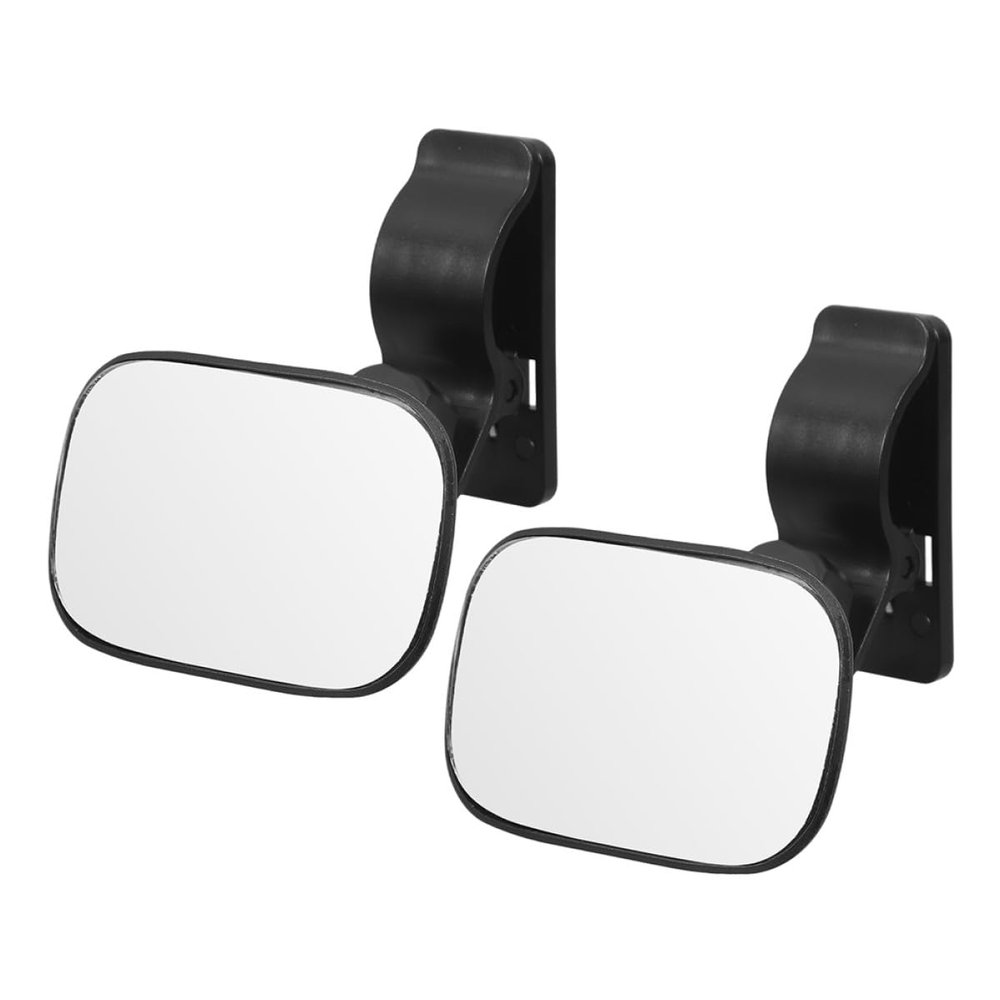 Abaodam Universal Backseat Mirror for Car Rear Facing Safety, 2pcs Clip-on Interior Rearview Mirror for Back Seat Observation