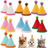 AZY 14pcs Mini Party Hats for Stuffed Animals, Birthday Party Cone Hats Dolls Dog Cat Rabbit Puppies Assorted Animal Birthday view 1