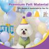AZY 14pcs Mini Party Hats for Stuffed Animals, Birthday Party Cone Hats Dolls Dog Cat Rabbit Puppies Assorted Animal Birthday view 3