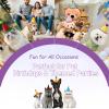 AZY 14pcs Mini Party Hats for Stuffed Animals, Birthday Party Cone Hats Dolls Dog Cat Rabbit Puppies Assorted Animal Birthday view 4