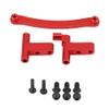 Aluminium Alloy Steering Servo Saver Complete Mount, RC Steering Servo Saver for FS 1/18 Scale RC Truck, CNC Machined with Anodized Finish and Included Screws (736010R red) view 1