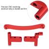 Aluminium Alloy Steering Servo Saver Complete Mount, RC Steering Servo Saver for FS 1/18 Scale RC Truck, CNC Machined with Anodized Finish and Included Screws (736010R red) view 3