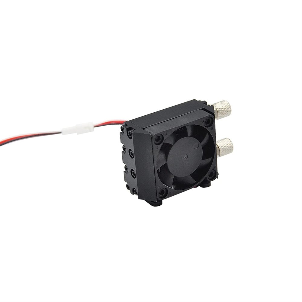 Mini Hydraulic Oil Metal Radiator with Fan for 1/14 1/12 RC Excavator Dump Truck Car Parts