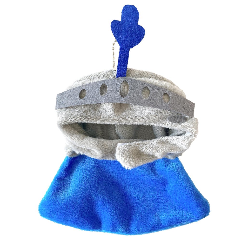 Knight Helmet (with Cape) 3.9 inches (10 cm) Sewn Onesie Accessory Kigurumi Doll Mascot Kpop Doll Costume
