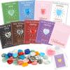 24 Pack Valentines Day Gifts for Kids, Valentines Day Cards with Heart-Shaped Crystal Gemstones for School Classroom Exchange, Valentine Party Favors&Goody Bag Fillers for Girls and Boys Ages 412 view 1