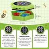 Electronic Tic Tac Toe Game,5-in-1 Handheld Puzzle Games Console,Tic Tac Toe Bolt Game for Educational&Memory,Portable Travel Games for Car Ride with Silent Mode,Toys Gift Idea for Kids & Family-Green view 2