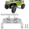 Aluminium Gear Fixed Mount Servo Mount Bracket Axial SCX24 90081 RC Car Steering Gear for 1/24 Remote Control Vehicles (Silver) view 2