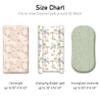 Civarua Kids Baby Bassinet Sheets for Boys & Girls, 3 Pack 32" x 16" Fitted Bassinet Mattress Sheets, Compatible with Halo Bassinet Swivel Sleeper, Oval Hourglass Rectangle Mattress, Brown Elephant view 3
