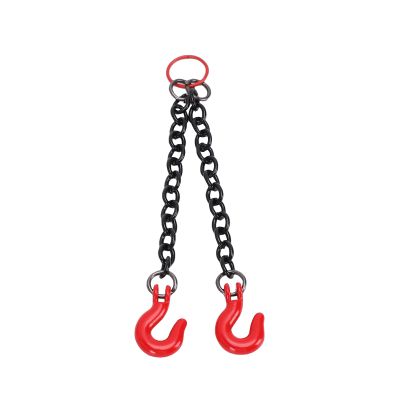 Sunydog RC Model Accessories, Metal Simulation Tow Chain with Hooks Instantly Enhances Appearance for Remote Controlled Cars. Versatile Upgrade for Crawler (Double Hook)