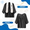 6 Set Shiny Kindergarten Graduation Cap and Gown Set with Stole, 2026 Tassel and Diploma Certificate, Preschool Pre-K Graduation Robe (Black) view 3