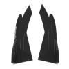 2PCS Car Rear Bumper Canard Side Skirt Splitter Spoiler Glossy Black Universal Auto Exterior Trim view 3