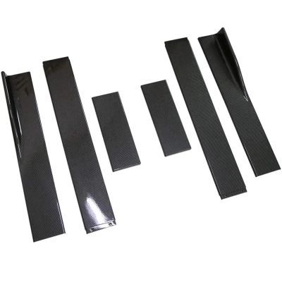 2M Side Skirt Extension Kit Universal Compatible with W205 W204 W203 W211 W212 W213 W117 C117 W176 A-MG GTR Car Accessories(Carbon Fiber Look)
