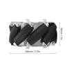 4pcs 100mm Steel Mecanum Wheels Set, Omni Directional Robot Car Wheels with 9 Rubber Rollers, Aluminum Alloy Chassis Drive Wheels for RC Robot Car 14162 view 2
